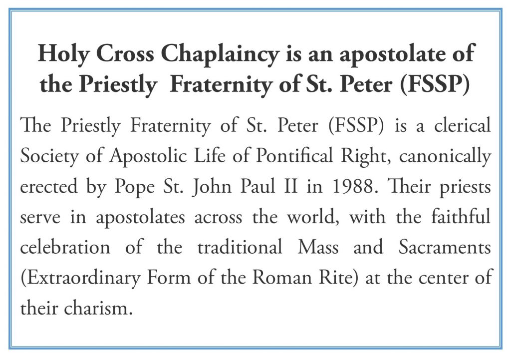 Confraternity of Saint Peter – FSSP